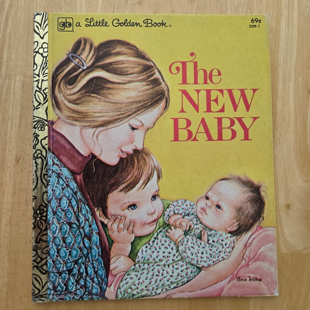 The New Baby Eloise Wilkin Vintage Little Golden Book 209-1 69¢ Hardcover